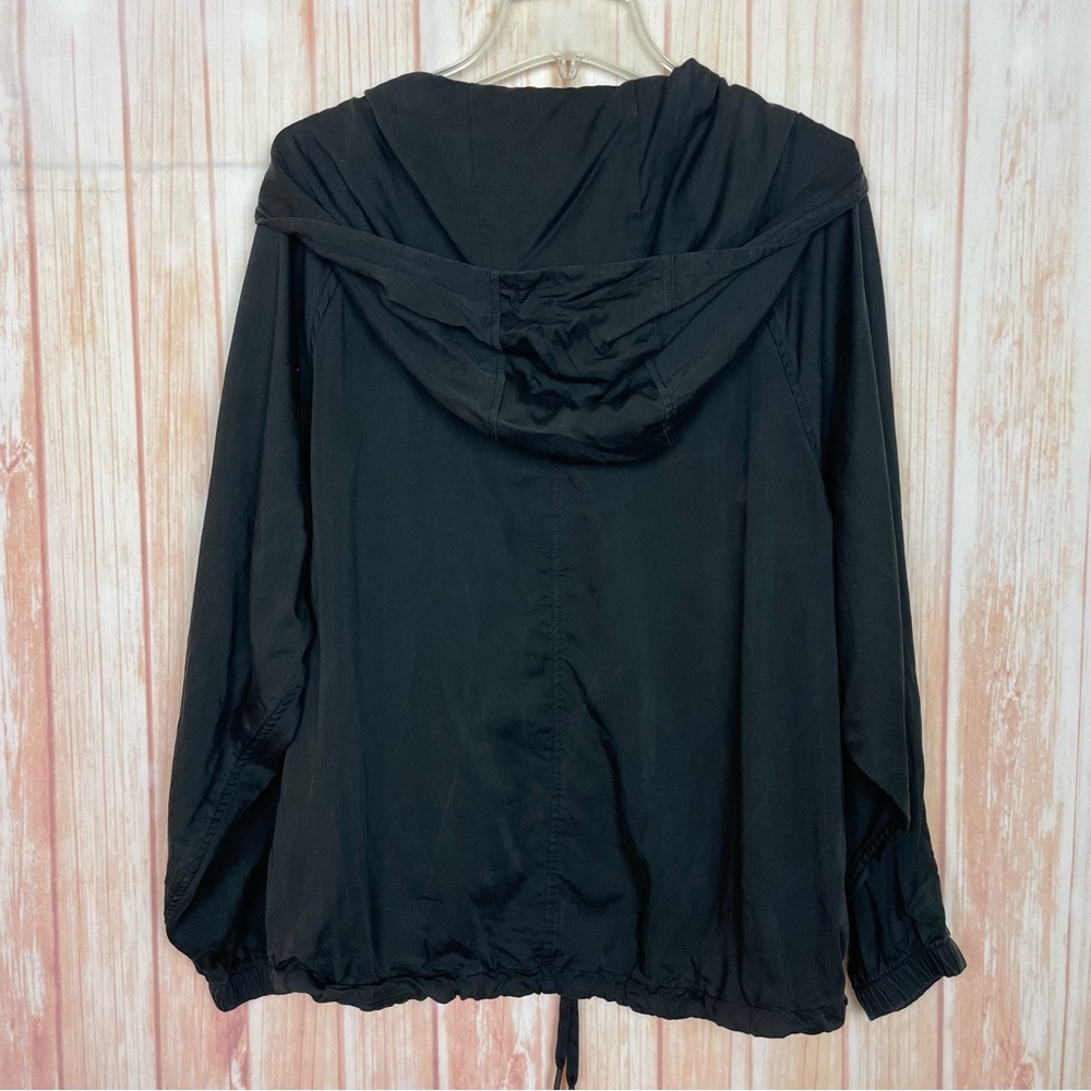 Black Hooded Pullover Jacket - Picture 8 of 11